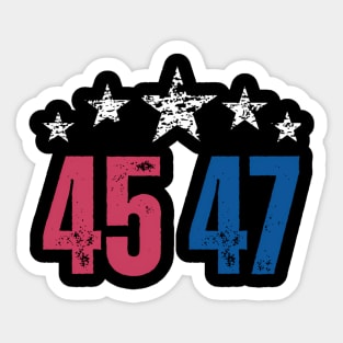 45 47 donald trump Sticker